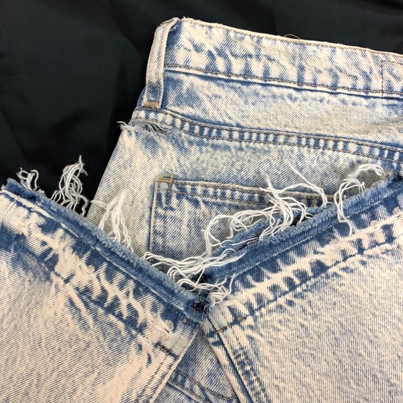 Current/Elliott Acid Wash Distressed Crop Jeans Size 24 - Picture 8 of 8